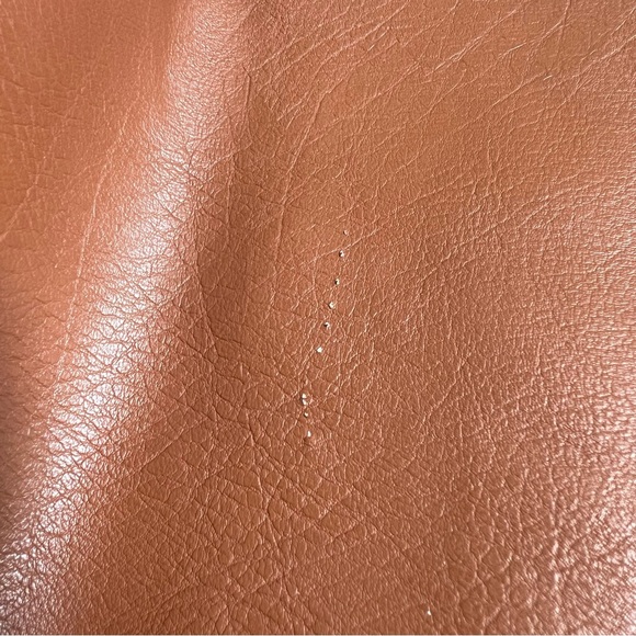 Anthropologie Brown Vegan Leather Moto Jacket Extra Large - Picture 12 of 15